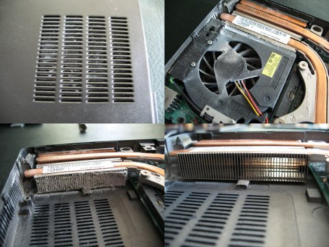 Dell Inspiron 14 5000 cooling fan dust buildup on heatsink fins requiring cleaning Dell Inspiron 14 5000 cooling fan dust buildup on heatsink fins requiring cleaning