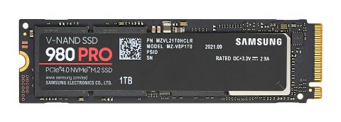 Dell Inspiron 15 5000 Samsung 980 Pro NVMe SSD installed in M.2 slot top view