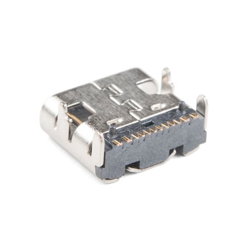 USB-C female port connector close-up view for DIY replacement guide reference on Dell laptop USB-C female port connector close-up view for DIY replacement guide reference on Dell laptop