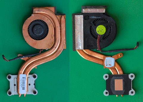 Lenovo laptop CPU fan heatsink assembly for thermal management during boot Lenovo laptop CPU fan heatsink assembly for thermal management during boot