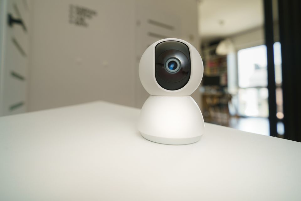 Modern home security surveillance camera used with Imou Life for PC Modern home security surveillance camera used with Imou Life for PC